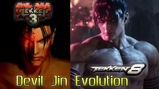 Devil Jin Evolution TEKKEN 3 to TEKKEN 8 (1998-2023)