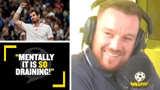 "MENTALLY IT IS SO DRAINING!"😫 Jamie O'Hara praises Andy Murray after Wimbledon display