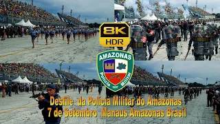 Bicentenário #7desetembro: 2022 POLÍCIA MILÍTAR DO AMAZONAS  MANAUS AMAZONAS BRASIL  8K HDR