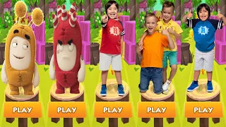 Tag with Ryan vs Vlad and Niki Run vs Oddbods Turbo Run - Characters Gameplay