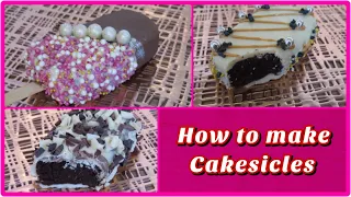 How to make Cakesicles |Vanilla and chocolate chip cake popsicles | Cakesicles | Ice-cream