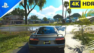 Audi R8 V10 Plus Coupe 4K Ultra Graphic THE CREW MOTORFEST Realıstıc immersive PS5