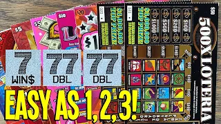 💰 Easy as 1, 2, 3! ⫸ $200 TEXAS LOTTERY Scratch Offs