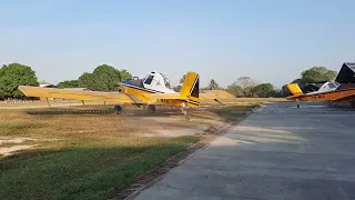 Despegue de Turbo Thrush || Aviación  agrícola guatemalteca