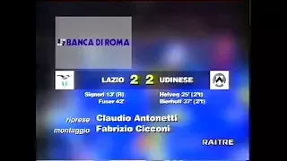 1995-96 (4a - 24-09-1995) Lazio-Udinese 2-2 [Signori(R),Fuser,Helveg,Bierhoff] Servizio D.S.Rai3
