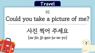 100 Korean travel phrases for beginners - korean podcast, learn korean