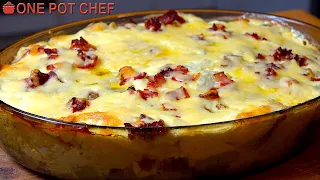 Fully Loaded Baked Potato Casserole | One Pot Chef