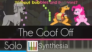 The Goof Off - |ANIMATED SOLO PIANO TUTORIAL w/LYRICS| -- Synthesia HD