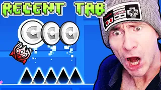 THE HARDEST GEOMETRY DASH JUMP - 2.2 Recent Tab 100 Life Challenge