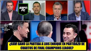 BARCELONA VENCIÓ al PSG en partidazo de Champions. XAVI ganó tácticamente a LUIS ENRIQUE | ESPN FC