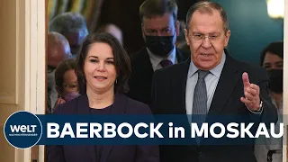 Pressekonferenz nach Gesprächen zwischen BAERBOCK und LAWROW in Moskau