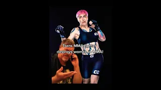 Trans Woman beats up  Bio Woman in MMA!