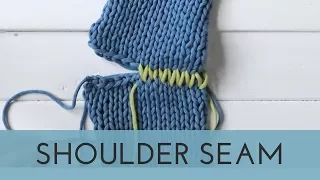 Shoulder Seam - Bind off Edge Knit Seam