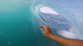 Chasing Barrels at Low Tide: Surfing Uluwatu with Crowds