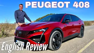 Peugeot 408 GT: First Test Drive of the all-new Hybrid Crossover | Full English Review | 2023