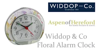 Wm.Widdop Floral Alarm Clock - Aspen of Hereford