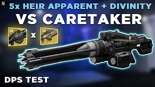 5x HEIR APPARENT + DIVINITY DPS VS CARETAKER! | Destiny 2 Witch Queen