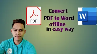 How to convert PDF to Word offline easy way
