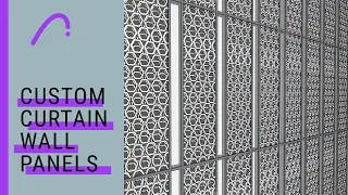 Custom Curtain Wall Panels - How to create anything in Archicad #archicad #qreativehome