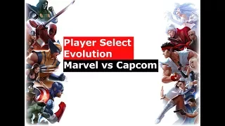 Evolution of Marvel vs  Capcom Player Select Screen