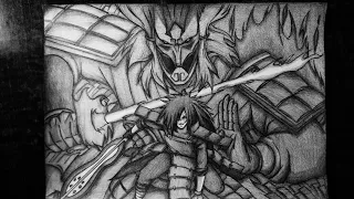 How To Draw Madara Uchiha With Susanoo | Step By Step | Naruto Shippuden