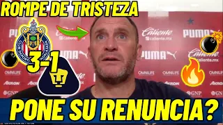 ✅🔥¿PONE SU RENUNCIA?  LILLINI ROMPE DE TRISTEZA TRAS GOLEADA PUMAS 1-3 CHIVAS | ESO DIJO