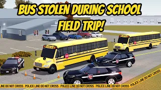 Greenville, Wisc Roblox l School Bus Field Trip STOLEN CHASE Roleplay