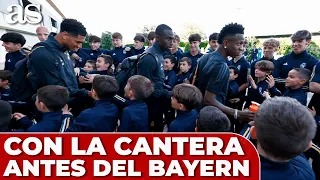 REAL MADRID vs BAYERN | IMPACTANTE IMAGEN FUTBOLISTAS con la CANTERA en Valdebebas