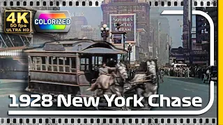 [HD Color] "Speedy" (1928) - New York City Chase scene, ft Harold Lloyd [ Colorized 4k 50fps]