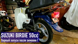 SUZUKI BIRDIE 50cc, заведется или нет после простоя в 6 мес? Запуск двигателя после зимовки.