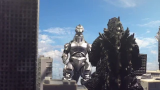 Godzilla vs MechaGodzilla [Stop Motion]