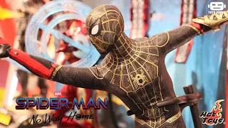 First Look! Hot Toys Spider-Man: No Way Home - Spider-Man Black & Gold Suit