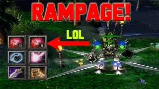 DOTA GOBLIN SHREDDER RAMPAGE! x2 BLOODSTONE LOL