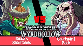 Warhammer Underworlds Battle Report: Rippa's Snarlfangs vs Gnarlspirit Pack