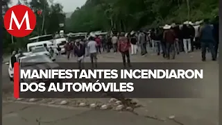 Reportan bloqueos durante la madrugada en Michoacán