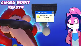 Sword Heart REACTS To SMG4: Mario Screws In A Lightbulb