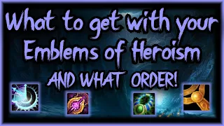 What gear to buy with Emblems of Heroism and what order to go in - WOTLK Classic - Warlock