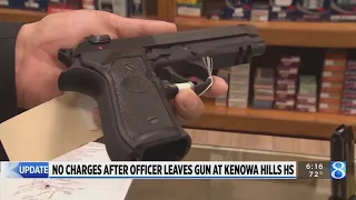 No charges after officer leaves gun at Kenowa Hills High School