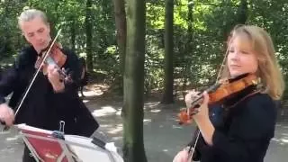 Nirvana, Smells Like Teen Spirit (violin cover) - busking in the streets of Berlin, Germany
