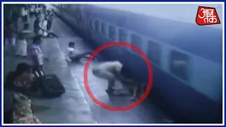 Miracle: Woman Beats Death After Falling Between train And Platform