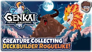 New Creature Collecting Deckbuilder Roguelike!! | Let's Try Genkai: Primal Awakening