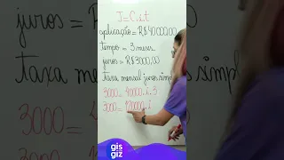 💢MATEMÁTICA BÁSICA - TAXA DE JUROS SIMPLES