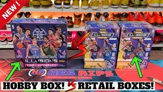 NEW 2021-22 Panini Illusions Basketball Hobby Box vs 2020-21 Retail Blasters *Fixed Audio