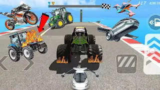 Monster truck stunt car racing 😱😱 very fast car racing all levels finished 👿👿#alllevelsfinsh