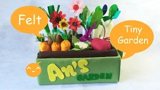 DIY - Felt Tiny Garden - Tự làm khu vườn bằng vải cho bé - Part 1