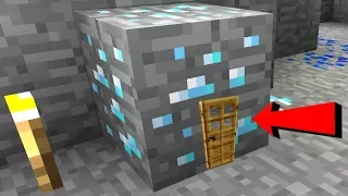 Minecraft: DIAMOND ORE HOUSE!!! (MINING INSIDE DIAMONDS!)