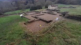Roman Villa at Great Witcombe, Brockworth, Gloucester, Gloucestershire,