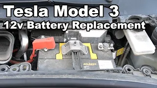 How To Replace 12V Battery Tesla Model 3 | Step-by-Step DIY #tesla #model3 #howto #12vbattery