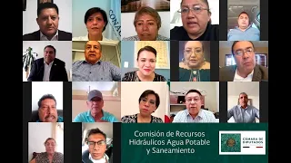 Reunión virtual de la Comisión de Recursos Hidráulicos, Agua Potable y Saneamiento