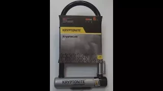 The New U Kryptonite Kryptolok STD Bicycle Lock Review And Unboxing